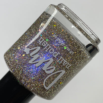 Spring It On - Blue Purple Nail Polish - Reflective Nail Polish - Shimmer Nail Polish - Punshine and Petals Collection - Dam Nail Polish