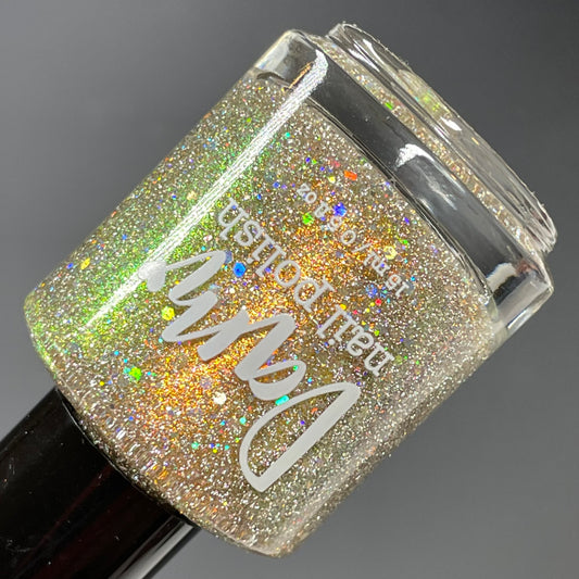 Sunny Side Up - Gold Nail Polish - Reflective Nail Polish - Shimmer Nail Polish - Punshine and Petals Collection