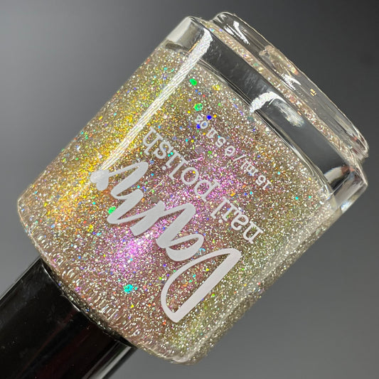 Peony Promise - Pink Nail Polish - Reflective Nail Polish - Shimmer Nail Polish - Punshine and Petals Collection
