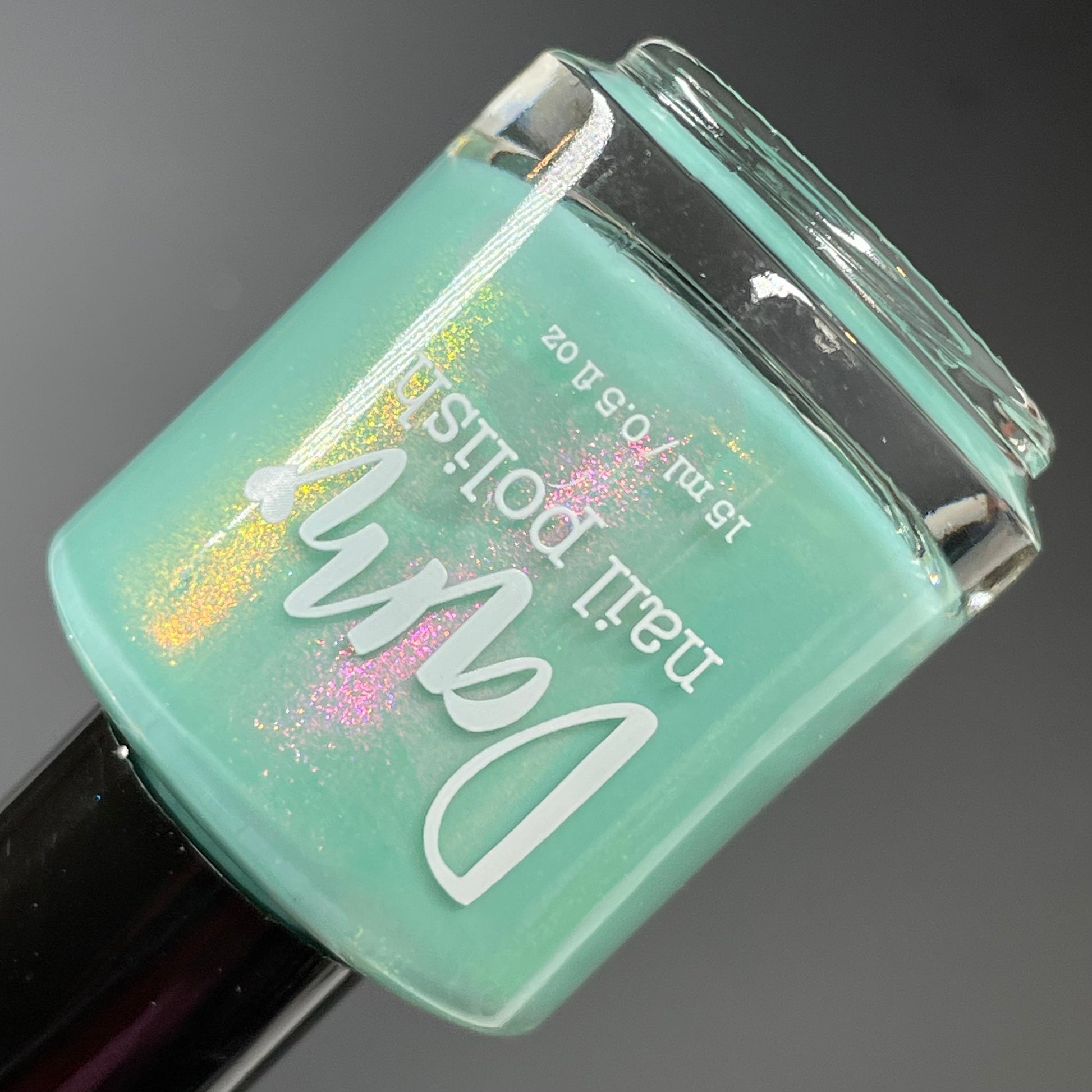 Puddle Up - Mint Green Nail Polish - Shimmer Nail Polish - Punshine and Petals Collection - Dam Nail Polish