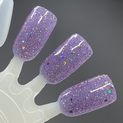 Iris You Were Mine - Cool Purple Nail Polish - Reflective Nail Polish - Jelly Nail Polish - Punshine and Petals Collection - Dam Nail Polish