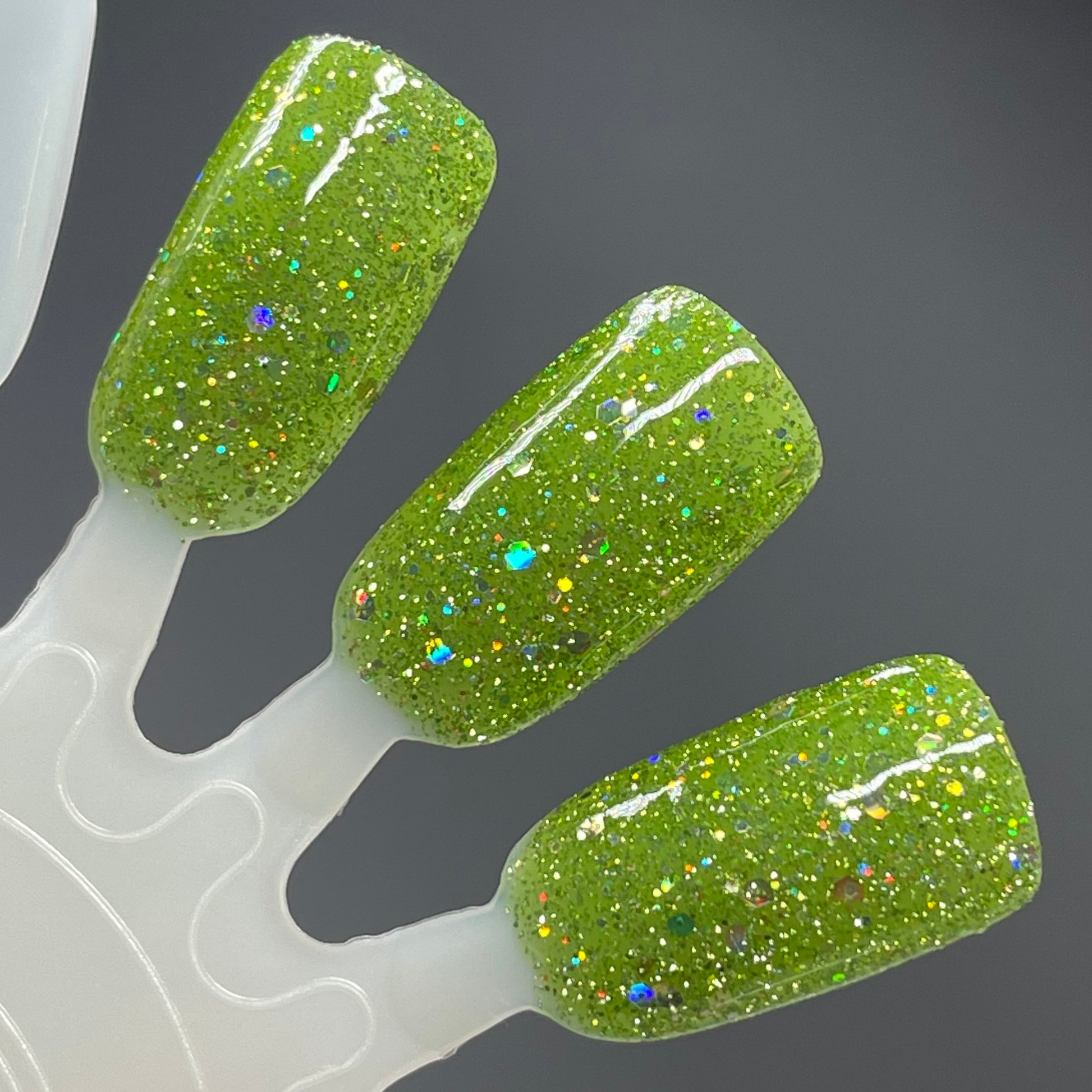 What the Fern - Green Nail Polish - Reflective Nail Polish - Jelly Nail Polish - Punshine and Petals Collection - Dam Nail Polish