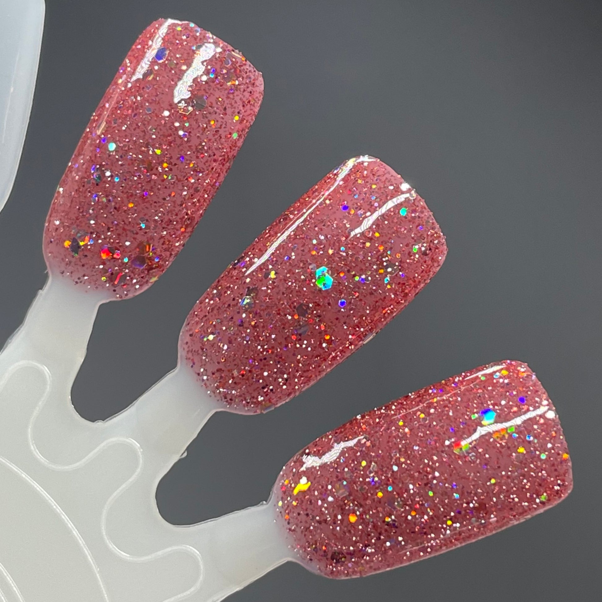 Rose to the Occasion - Pink Nail Polish - Reflective Nail Polish - Jelly Nail Polish - Punshine and Petals Collection - Dam Nail Polish