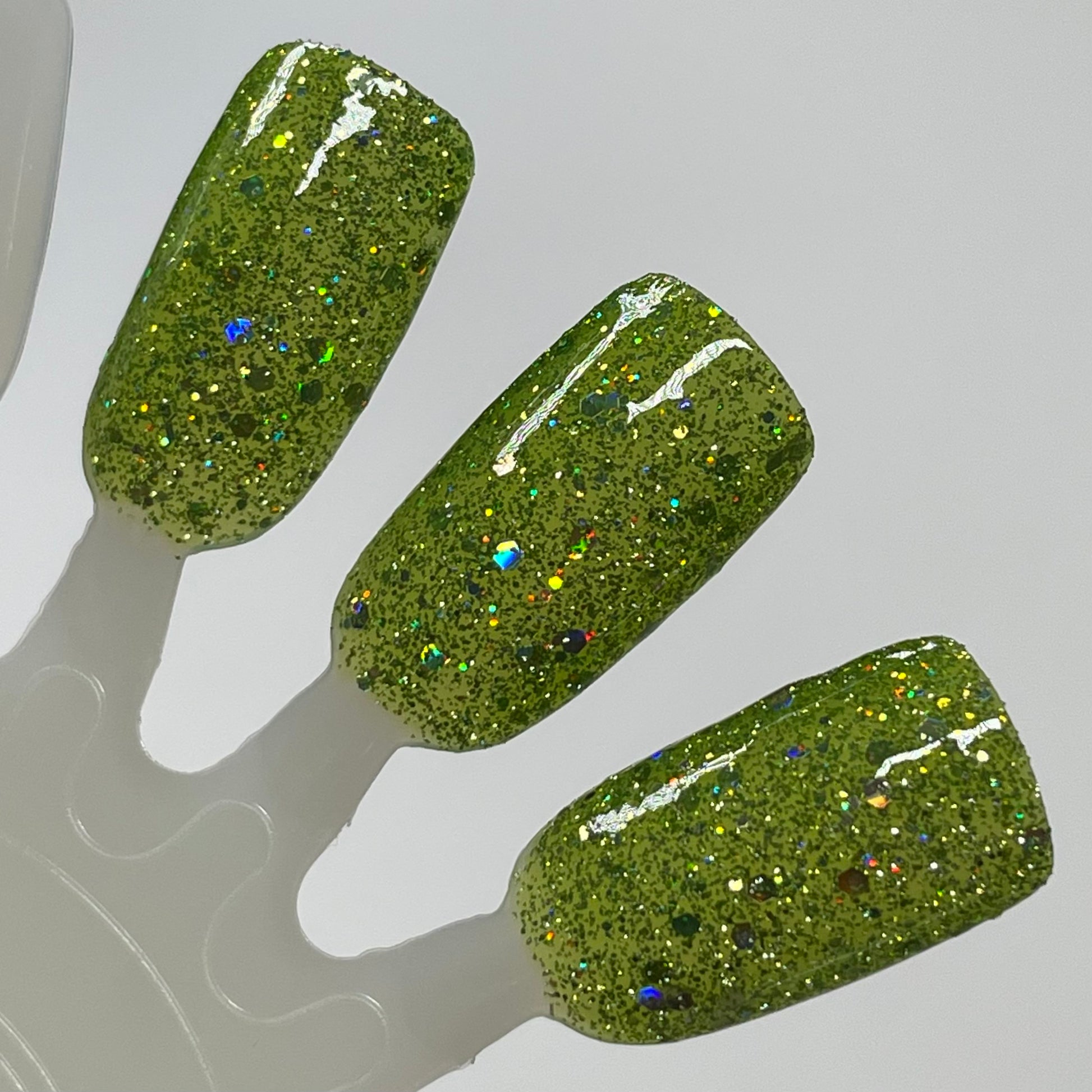 What the Fern - Green Nail Polish - Reflective Nail Polish - Jelly Nail Polish - Punshine and Petals Collection - Dam Nail Polish