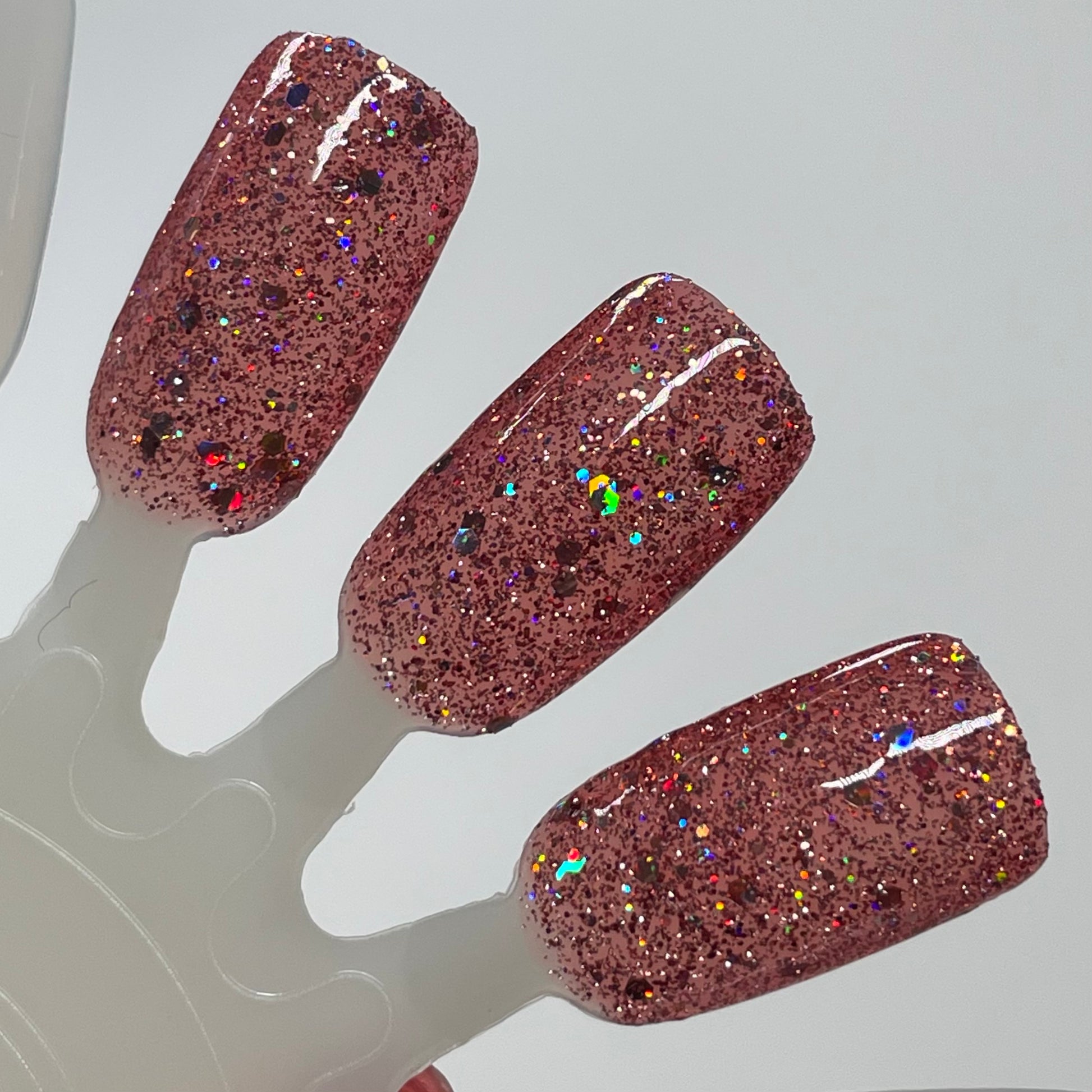 Rose to the Occasion - Pink Nail Polish - Reflective Nail Polish - Jelly Nail Polish - Punshine and Petals Collection - Dam Nail Polish