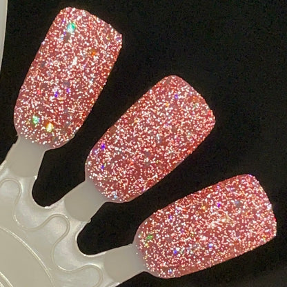 Rose to the Occasion - Pink Nail Polish - Reflective Nail Polish - Jelly Nail Polish - Punshine and Petals Collection - Dam Nail Polish