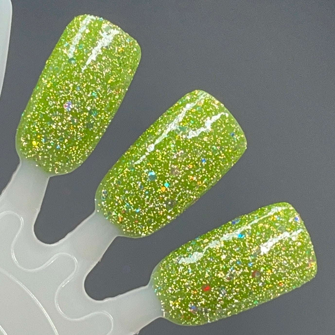 What the Fern - Green Nail Polish - Reflective Nail Polish - Jelly Nail Polish - Punshine and Petals Collection - Dam Nail Polish