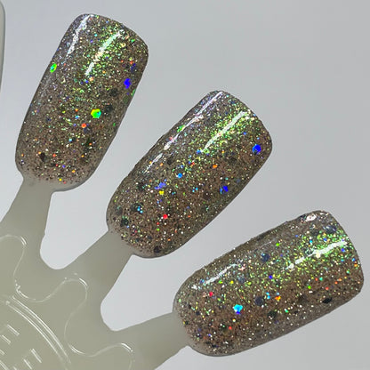 Thyme to Shine - Green Nail Polish - Reflective Nail Polish - Shimmer Nail Polish - Punshine and Petals Collection