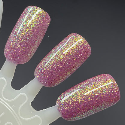 Golden Shellabration - Pink Nail Polish - Reflective Nail Polish - Shimmer Nail Polish - Polish of the Month - May 2025