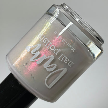 Shiba Scream - White Nail Polish - Shimmer Nail Polish - Midwest Shiba Inu Rescue Charity Polish