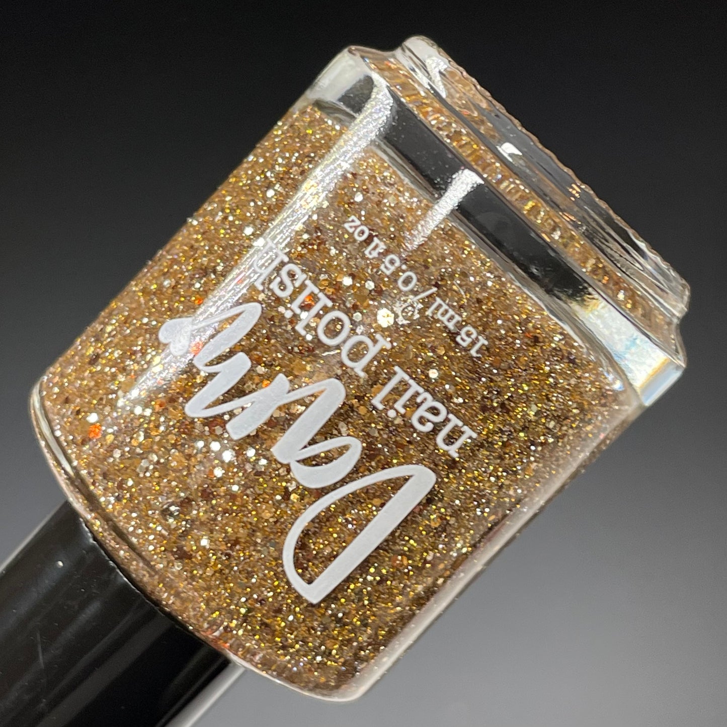 Stubborn AF - Gold Nail Polish - Reflective Nail Polish - Midwest Shiba Inu Rescue Charity Polish