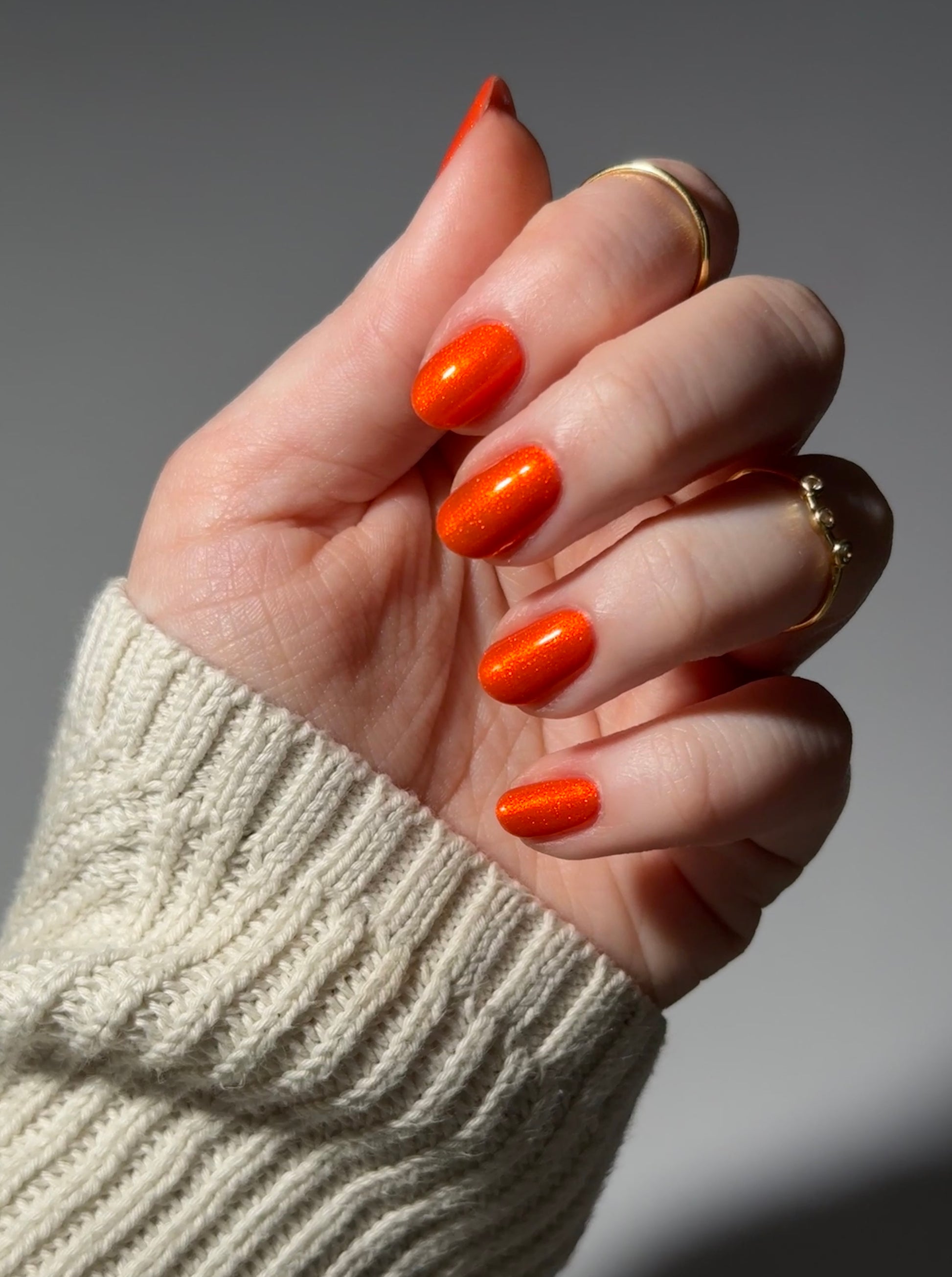Tiger - Orange Shimmer Nail Polish - Chinese Zodiac Collection - Dam Nail Polish