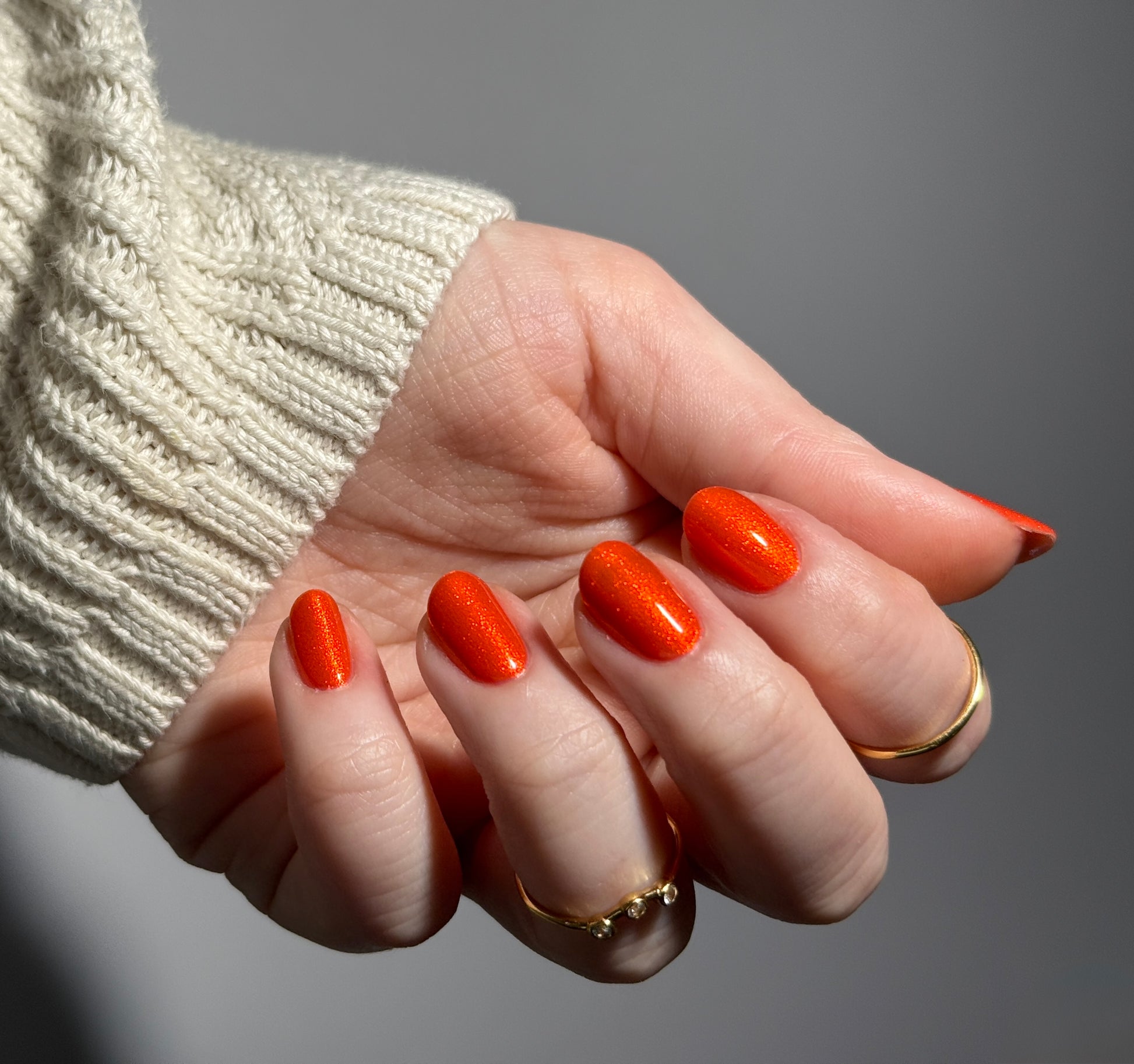 Tiger - Orange Shimmer Nail Polish - Chinese Zodiac Collection - Dam Nail Polish
