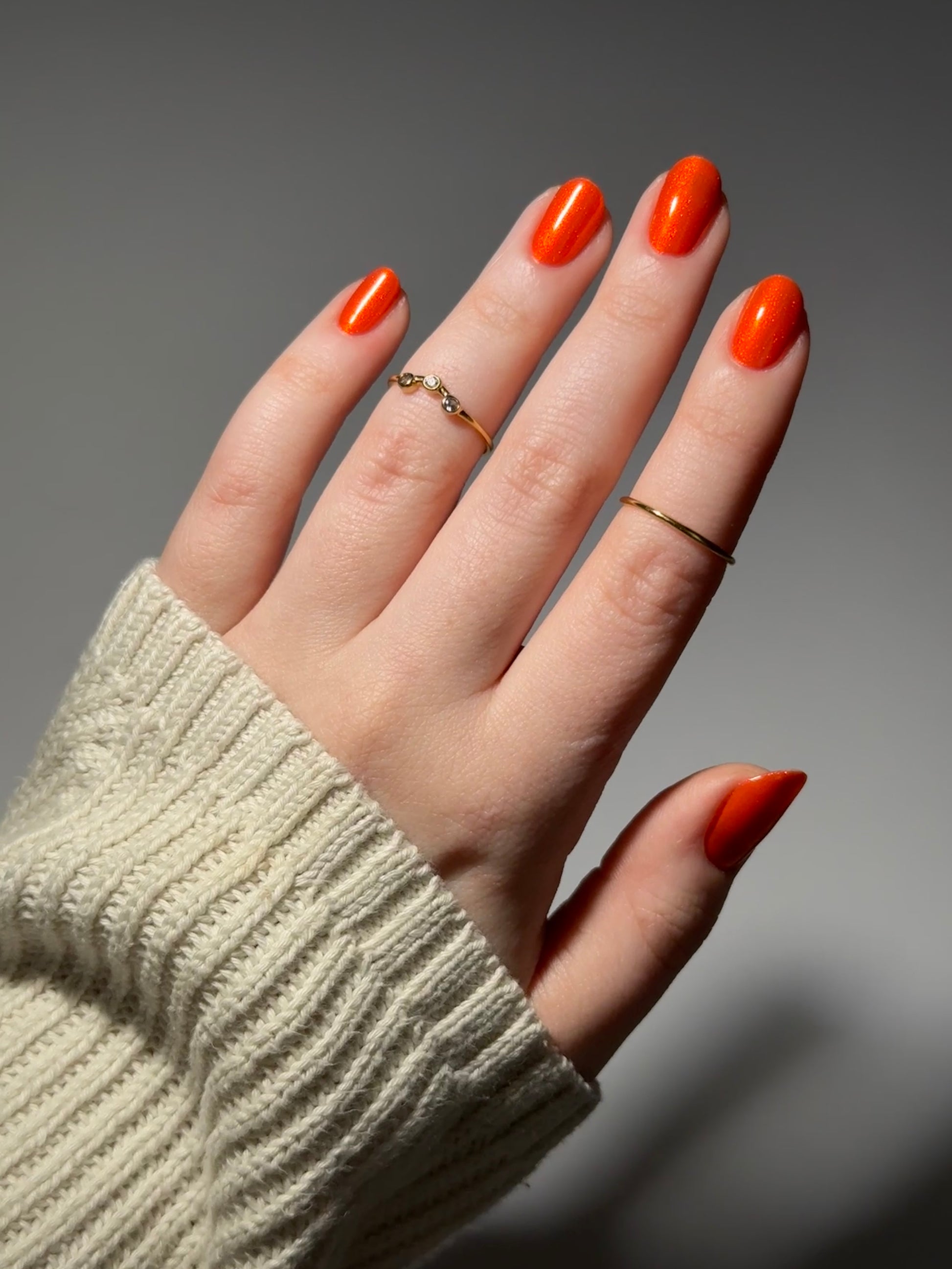 Tiger - Orange Shimmer Nail Polish - Chinese Zodiac Collection - Dam Nail Polish
