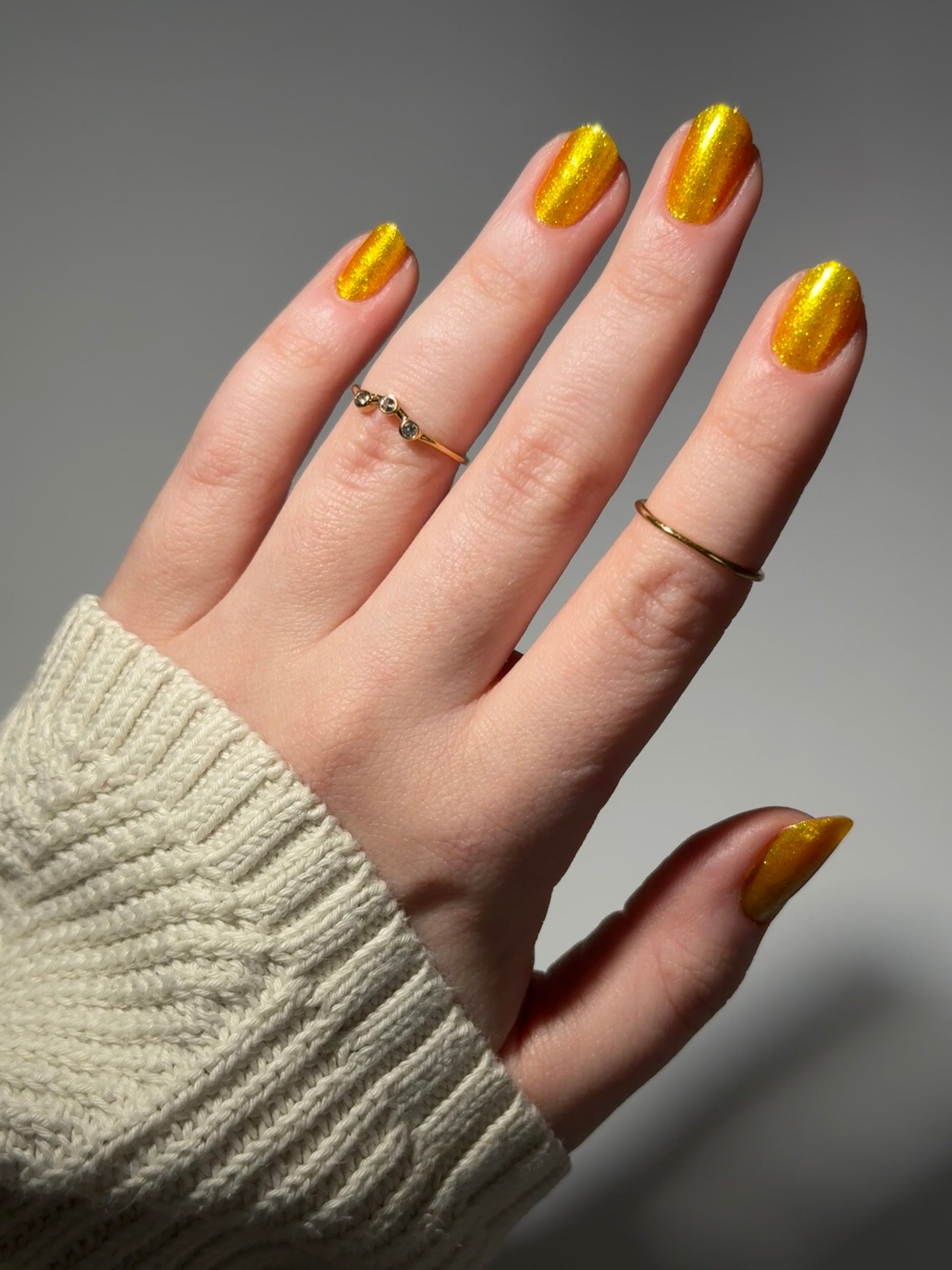 Monkey - Yellow Shimmer Nail Polish - Chinese Zodiac Collection - Dam Nail Polish