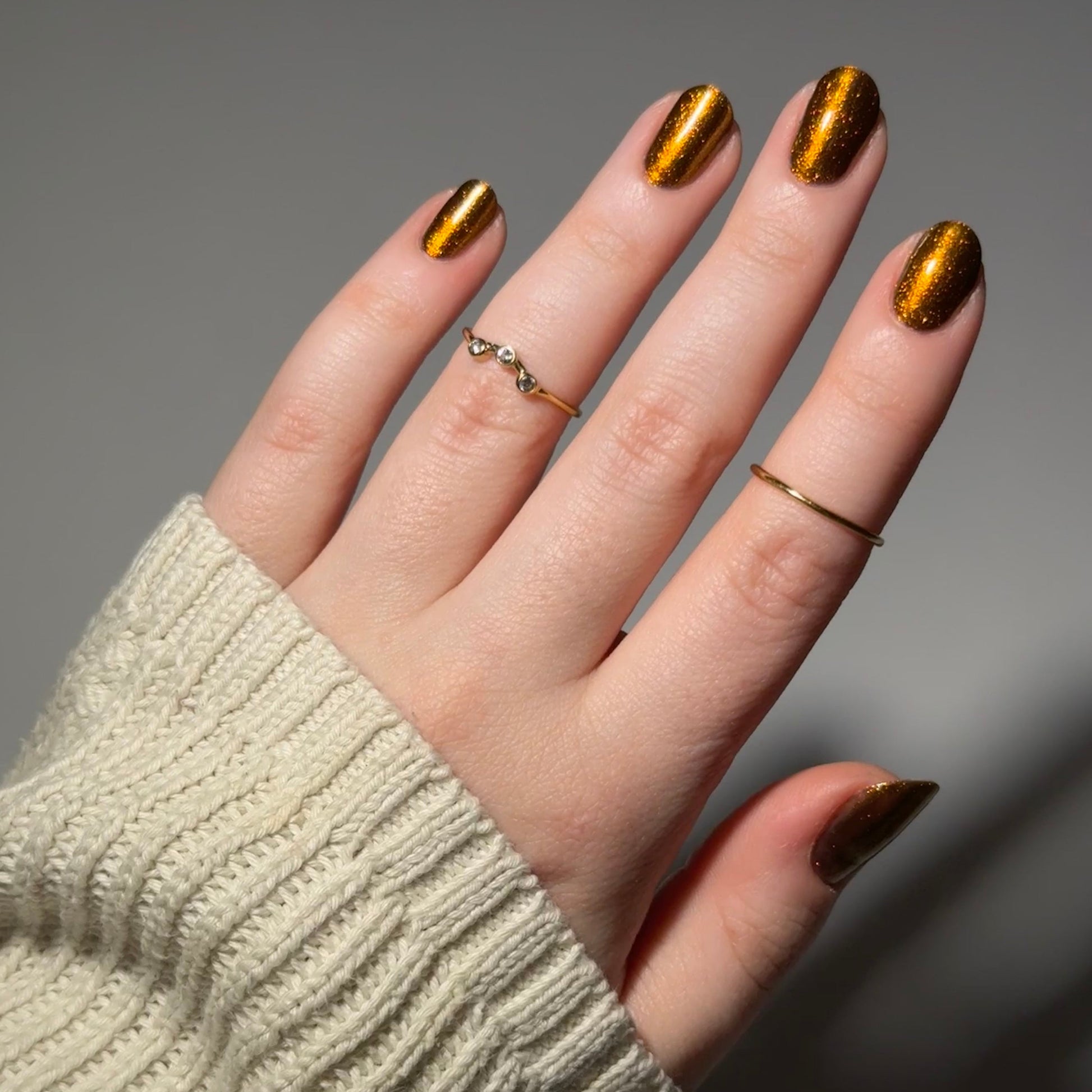 Ox - Brown Shimmer Nail Polish - Chinese Zodiac Collection - Dam Nail Polish