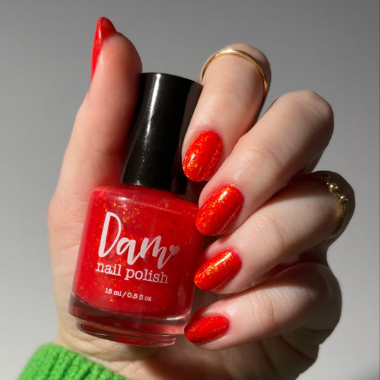 Dragon - Red Flakie Nail Polish - Chinese Zodiac Collection
