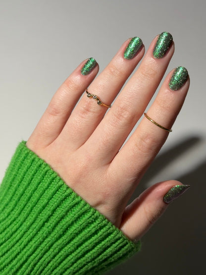Rat - Green Purple Reflective Nail Polish - Chinese Zodiac Collection - Dam Nail Polish