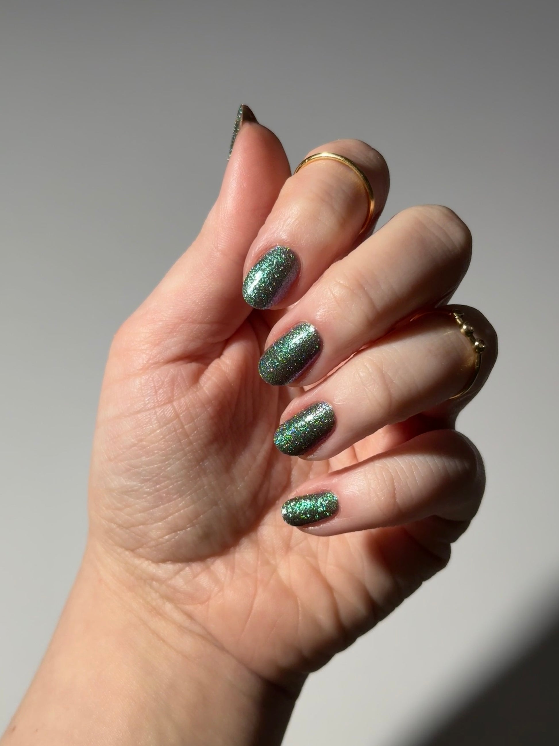 Rat - Green Purple Reflective Nail Polish - Chinese Zodiac Collection - Dam Nail Polish