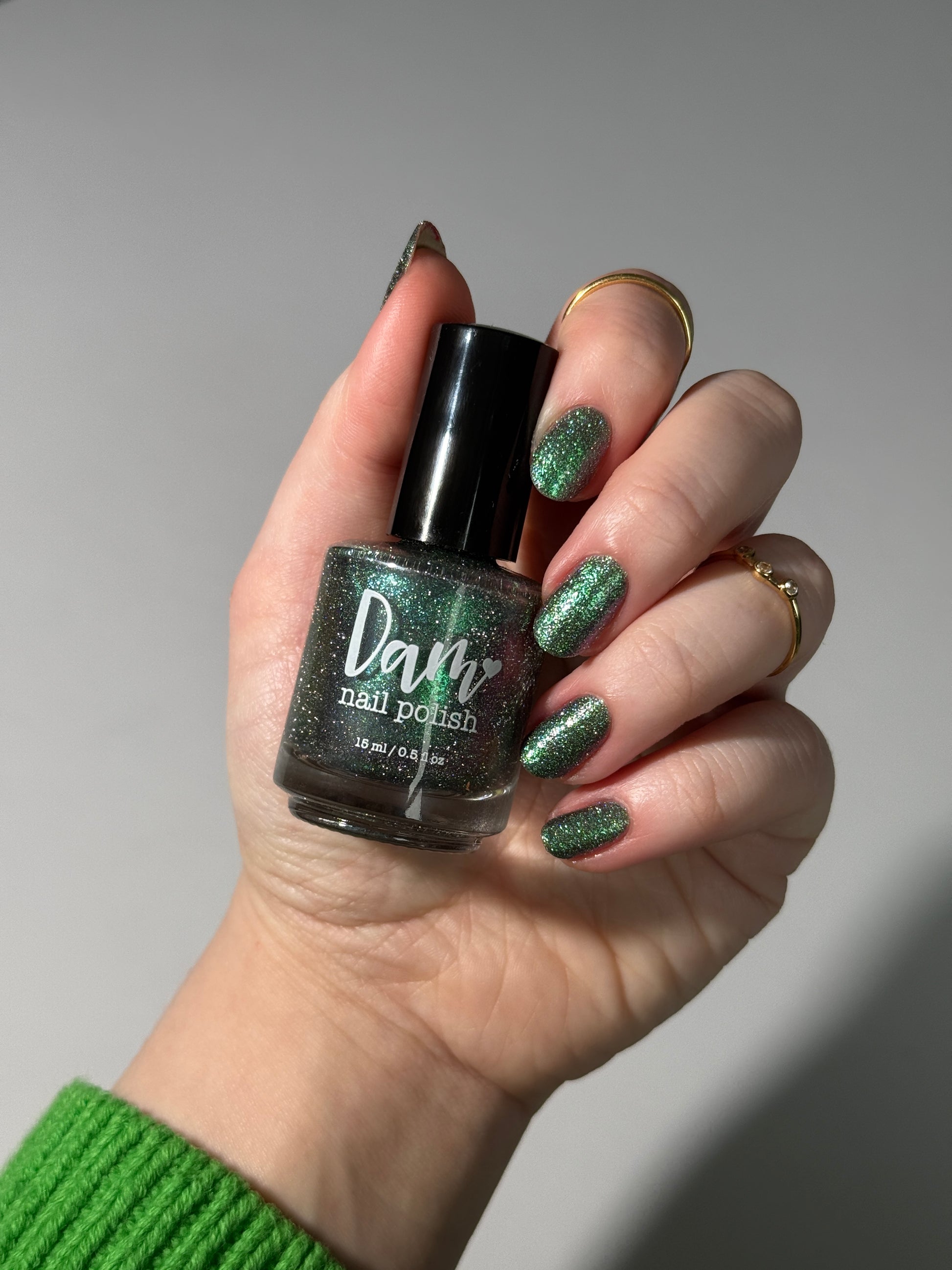 Rat - Green Purple Reflective Nail Polish - Chinese Zodiac Collection - Dam Nail Polish