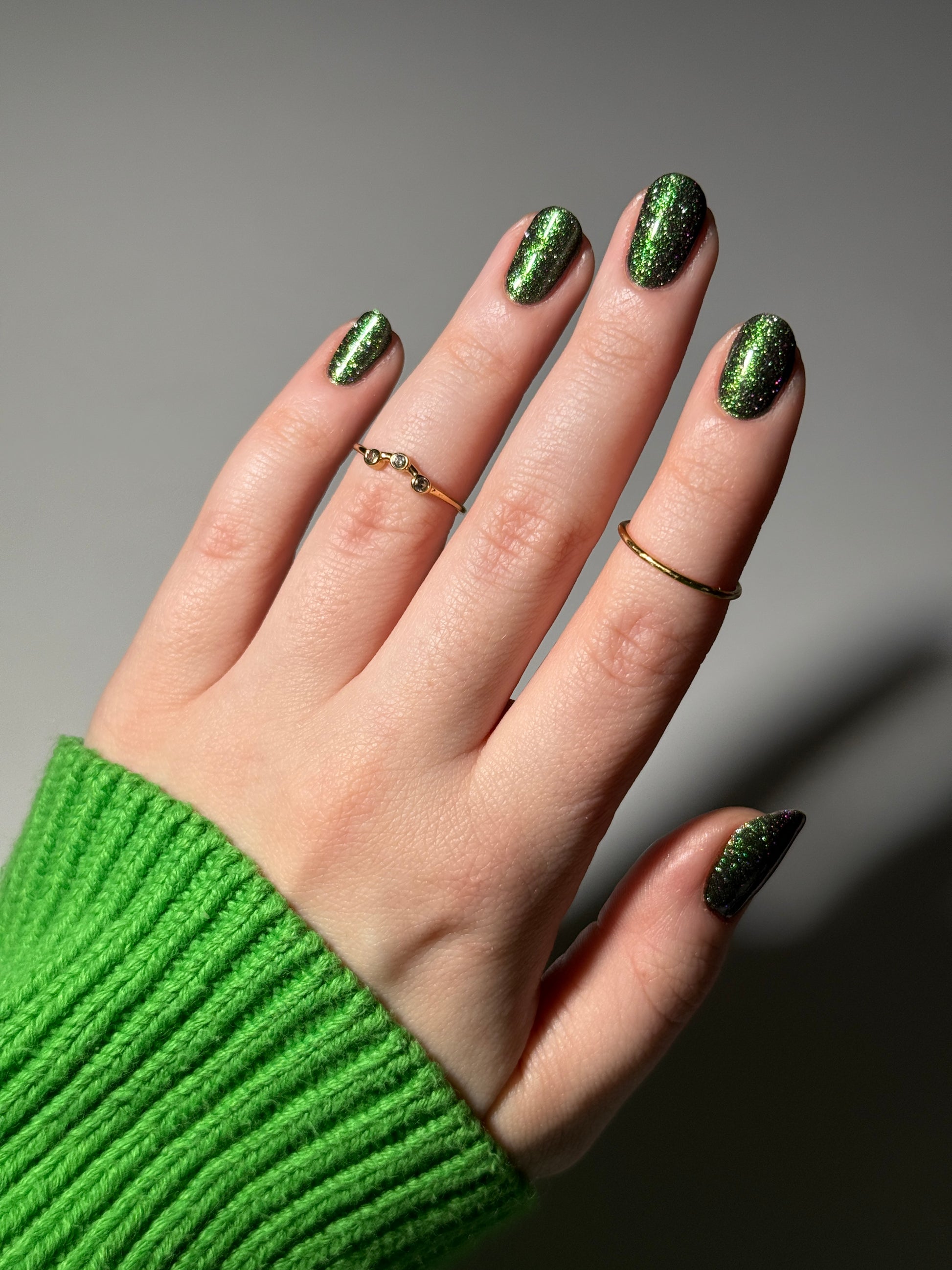 Snake - Green Reflective Nail Polish - Multichrome Nail Polish - Chinese Zodiac Collection - Dam Nail Polish