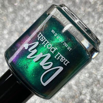 Enchanté  - Green Nail Polish - Shimmer Nail Polish - Dam Nail Polish