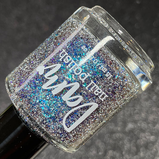 JOMO: Joy of Missing Out - Blue Nail Polish - Reflective Nail Polish - Flakies Nail Polish - Home Sweet Home Series