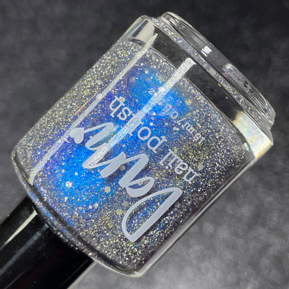 We’re Off to See the Blizzard - Blue Nail Polish - Reflective Nail Polish - Glitter Nail Polish - 12 Dam Days of Polish - Dam Nail Polish