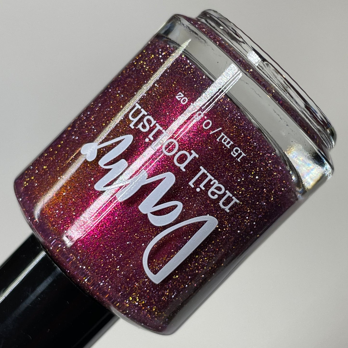 COMING SOON 2/27 NOON ET! Spicy Sangria - Red Nail Polish - Reflective Nail Polish - Glitter Nail Polish - 12 Dam Days of Polish - Dam Nail Polish