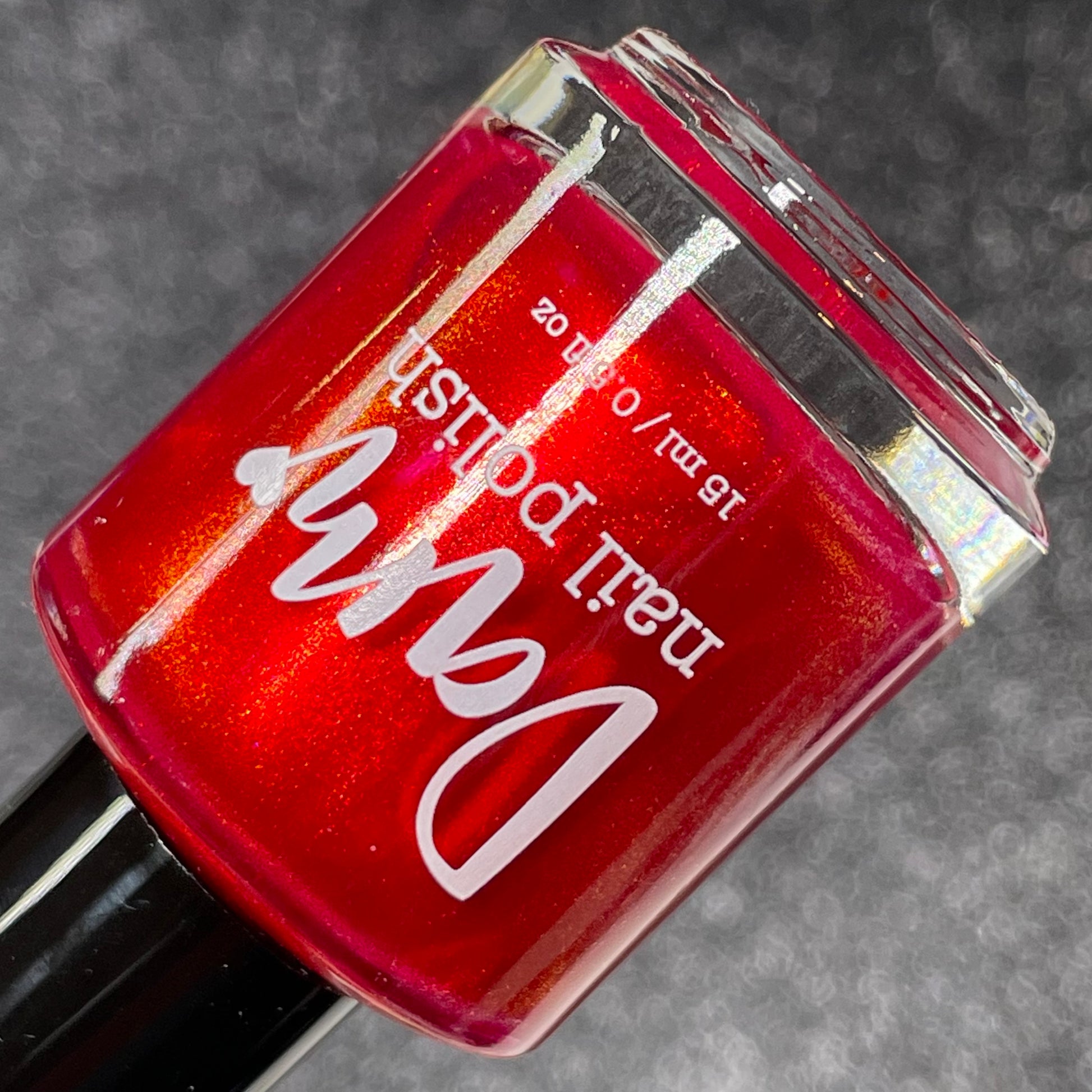 COMING SOON 2/27 NOON ET! Cup of Cheer - Red Nail Polish - Shimmer Nail Polish - 12 Dam Days of Polish - Dam Nail Polish