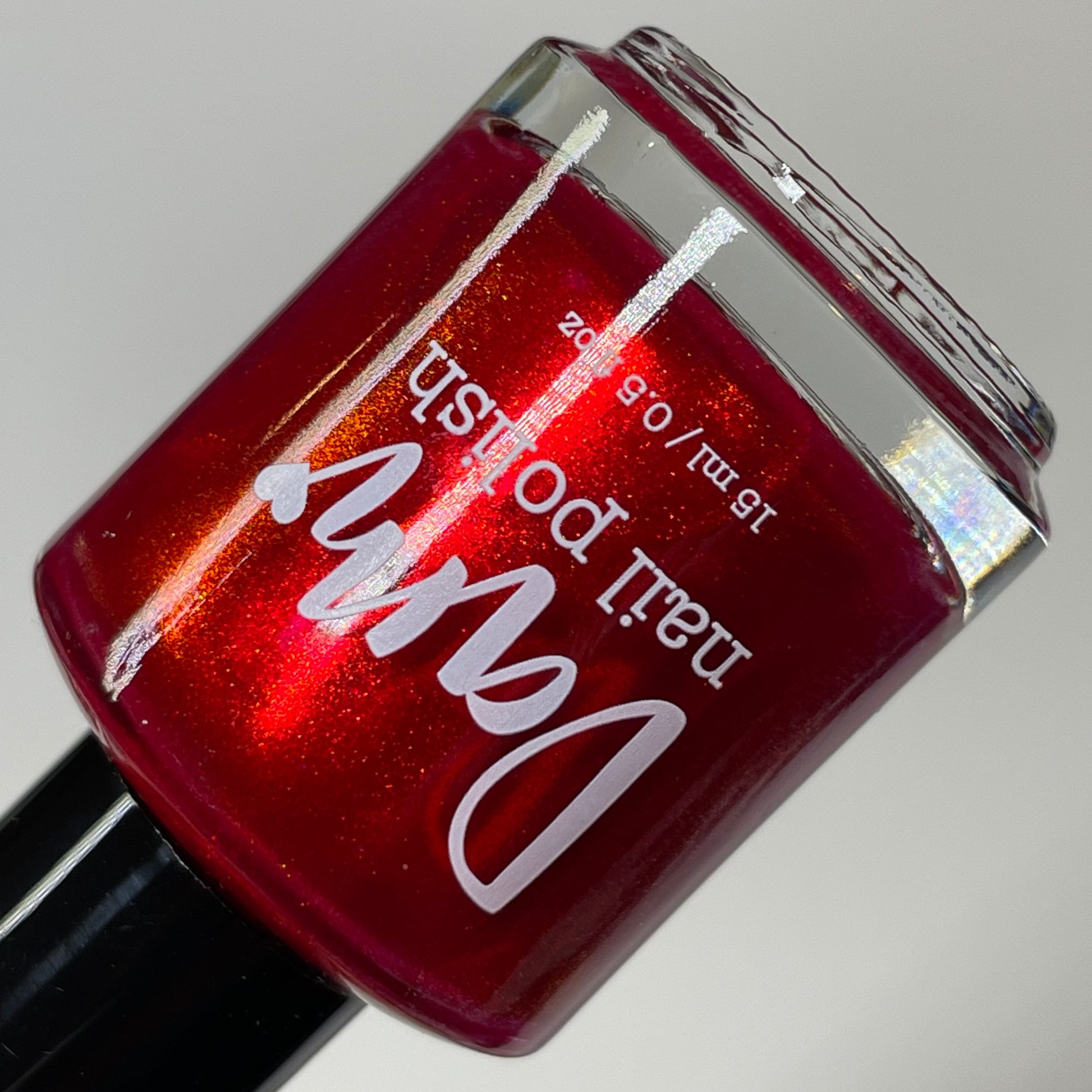 COMING SOON 2/27 NOON ET! Cup of Cheer - Red Nail Polish - Shimmer Nail Polish - 12 Dam Days of Polish - Dam Nail Polish