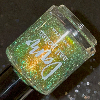 COMING SOON 2/27 NOON ET! Are You Fir Real?! - Green Nail Polish - Reflective Nail Polish - Glitter Nail Polish - 12 Dam Days of Polish - Dam Nail Polish
