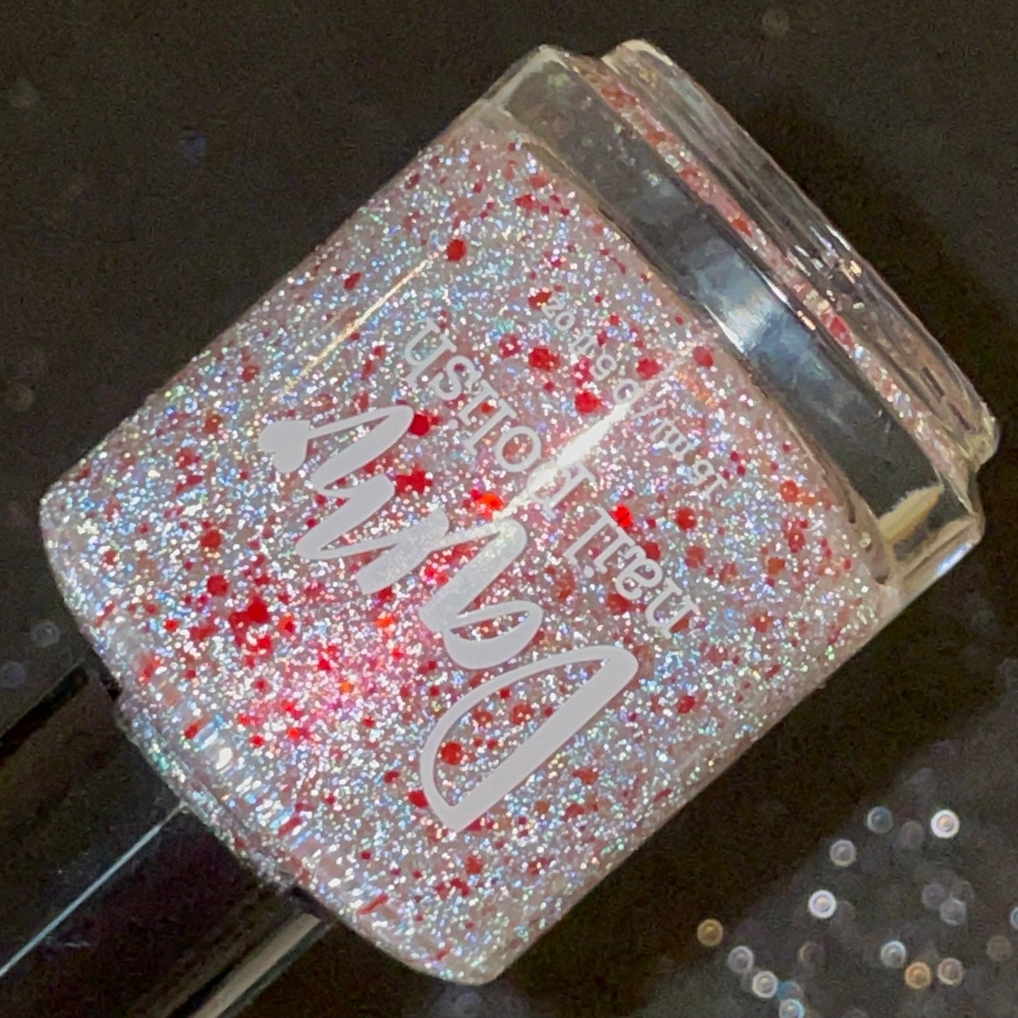COMING SOON 2/27 NOON ET! Crushed Peppermint Dreams - Silver Nail Polish - Reflective Nail Polish - Glitter Nail Polish - 12 Dam Days of Polish - Dam Nail Polish