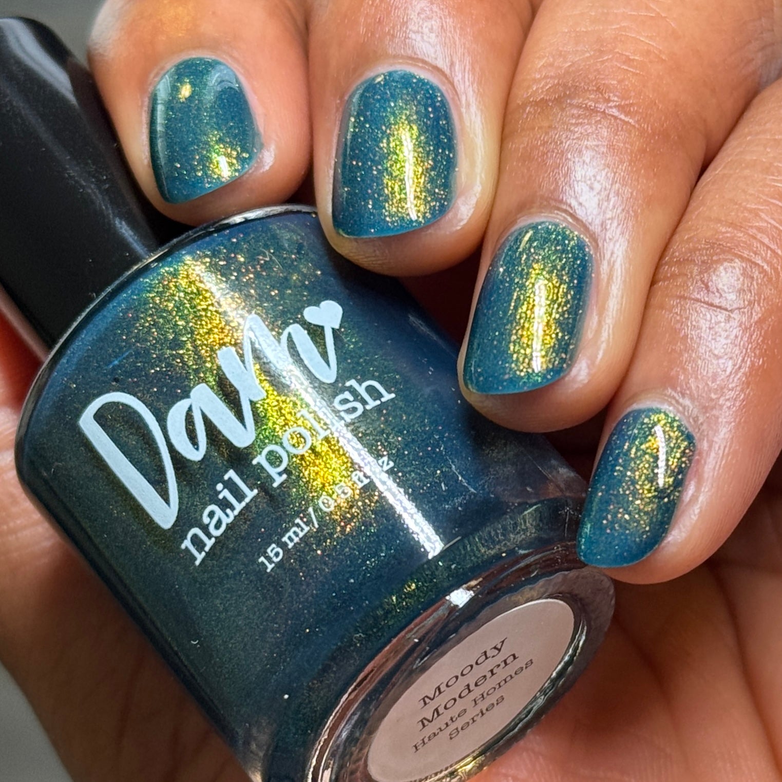 Moody Modern - Blue Nail Polish - Shimmer Nail Polish - Haute Homes Series - Dam Nail Polish
