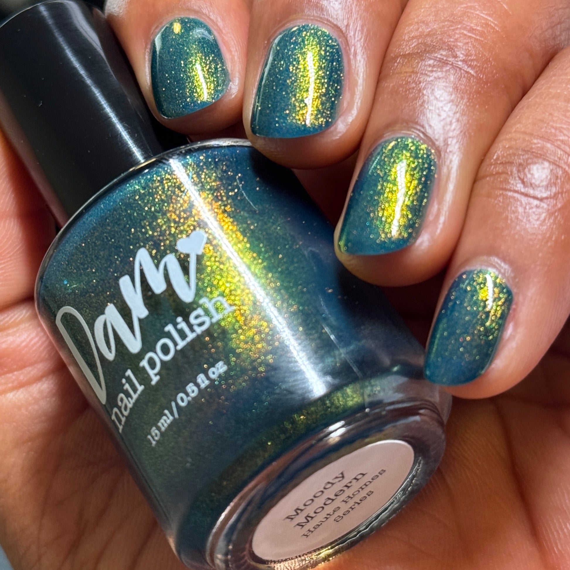 Moody Modern - Blue Nail Polish - Shimmer Nail Polish - Haute Homes Series - Dam Nail Polish