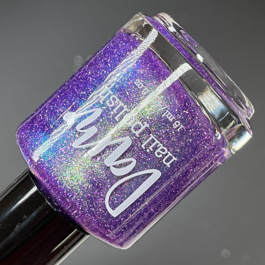 Plum Wined - Purple Nail Polish - Shimmer Nail Polish - Oops Batch - Dam Nail Polish