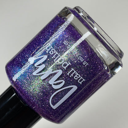 Plum Wined - Purple Nail Polish - Shimmer Nail Polish - Oops Batch - Dam Nail Polish