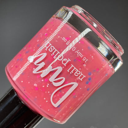 Goofy Gumballs - Pink Nail Polish - Glitter Nail Polish - Oops Batch - Dam Nail Polish