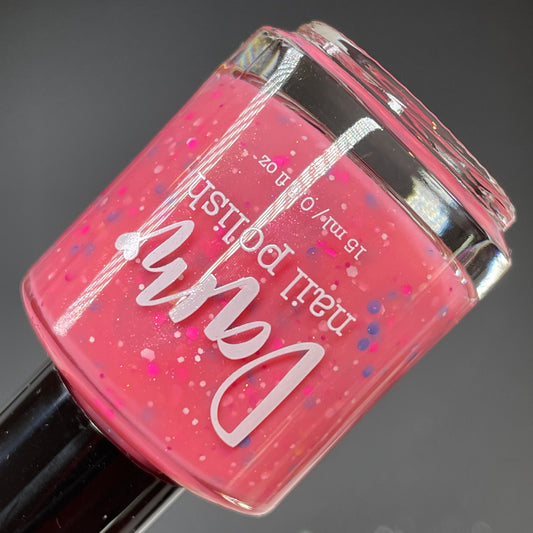 Goofy Gumballs - Pink Nail Polish - Glitter Nail Polish - Oops Batch - Dam Nail Polish