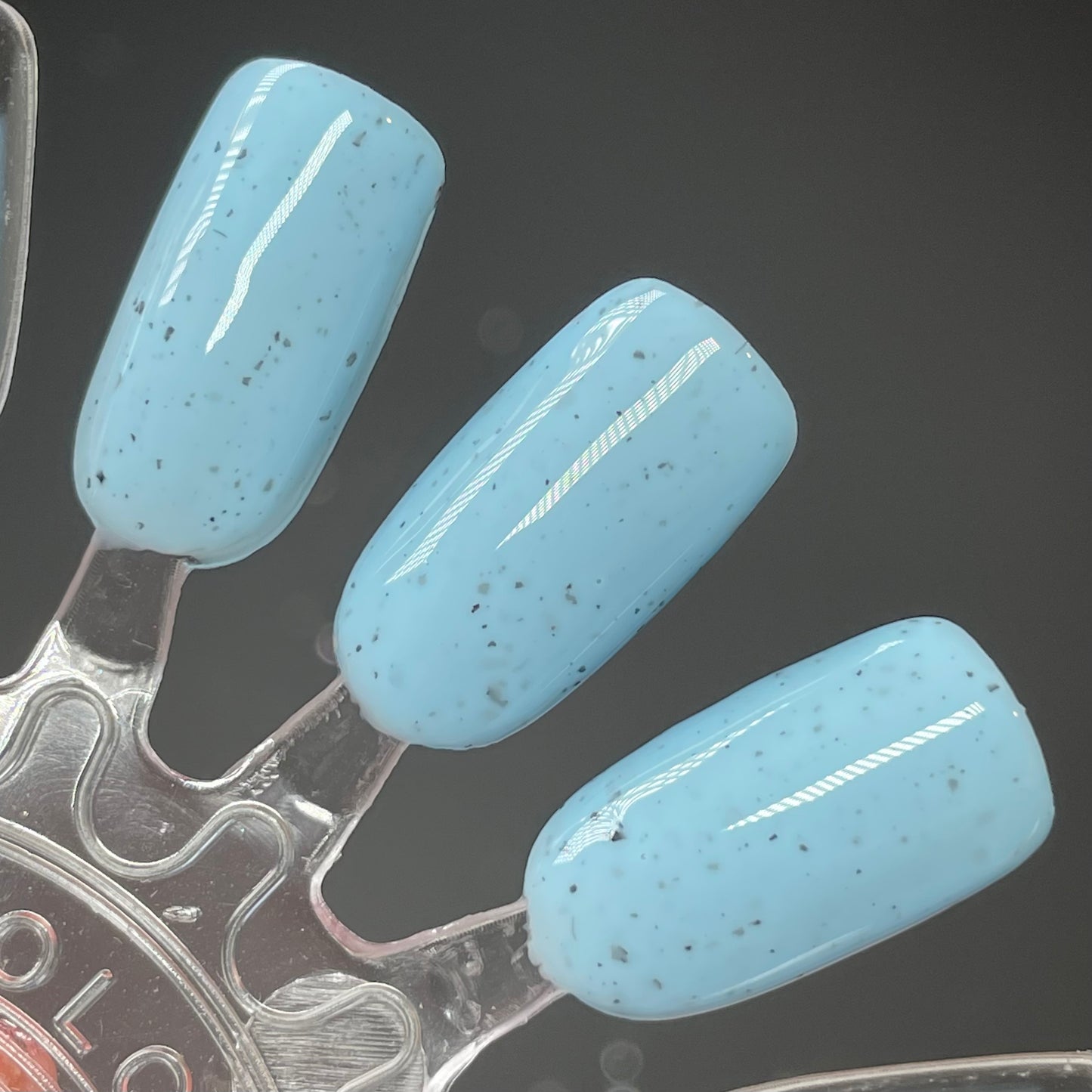 Blue Monster Ice Cream - Blue Nail Polish - Flakie Nail Polish - Oops Batch - Dam Nail Polish