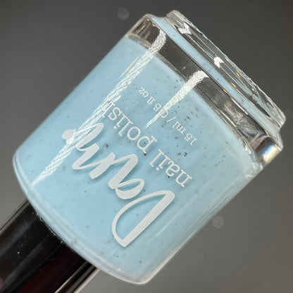 Blue Monster Ice Cream - Blue Nail Polish - Flakie Nail Polish - Oops Batch - Dam Nail Polish