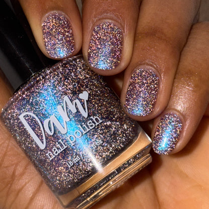 Robots Don’t Poop - Purple Nail Polish - Reflective Nail Polish - Shimmer Nail Polish - I'm Not a Robot Series - Dam Nail Polish