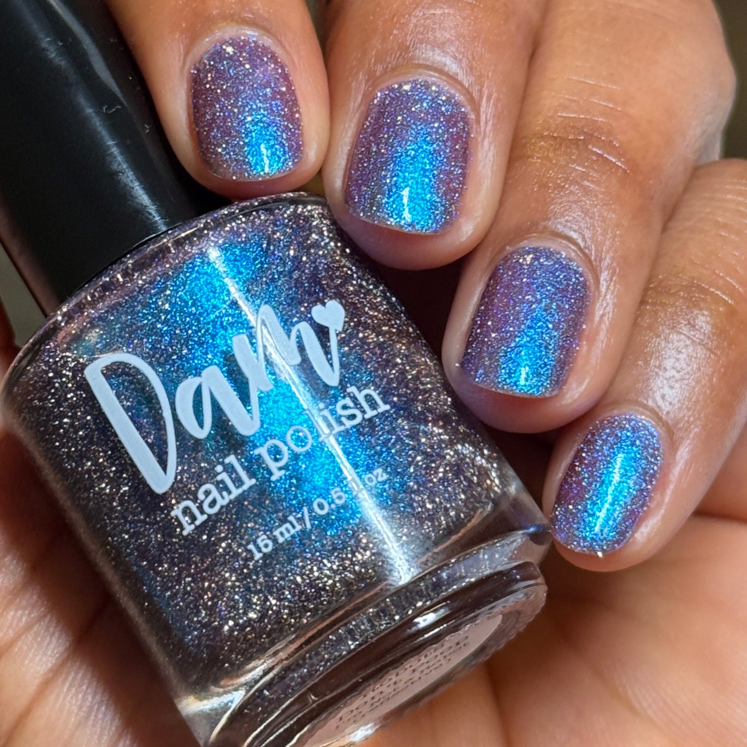 Robots Don’t Poop - Purple Nail Polish - Reflective Nail Polish - Shimmer Nail Polish - I'm Not a Robot Series - Dam Nail Polish
