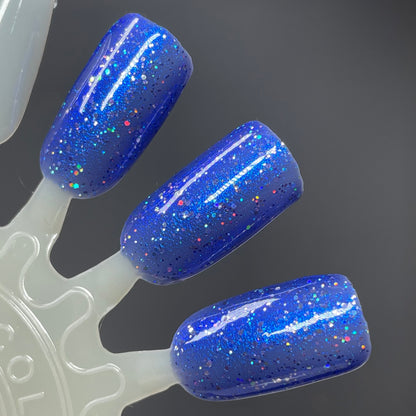 COMING SOON 2/27 NOON ET! PRE ORDER: Dressed to Chill - Blue Nail Polish - Glitter Nail Polish - 12 Dam Days of Polish 2025 - Turnaround time ~5 weeks - Dam Nail Polish