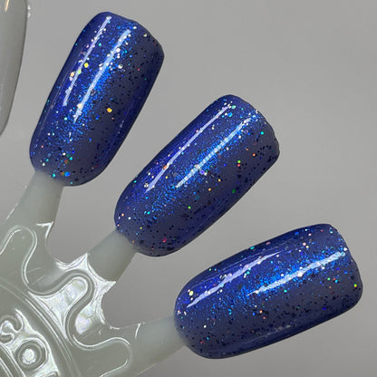 COMING SOON 2/27 NOON ET! PRE ORDER: Dressed to Chill - Blue Nail Polish - Glitter Nail Polish - 12 Dam Days of Polish 2025 - Turnaround time ~5 weeks - Dam Nail Polish