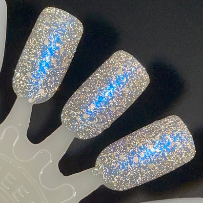 COMING SOON 2/27 NOON ET! PRE ORDER: We’re Off to See the Blizzard - Blue Nail Polish - Reflective Nail Polish - Glitter Nail Polish - 12 Dam Days of Polish 2025 - Turnaround time ~5 weeks - Dam Nail Polish