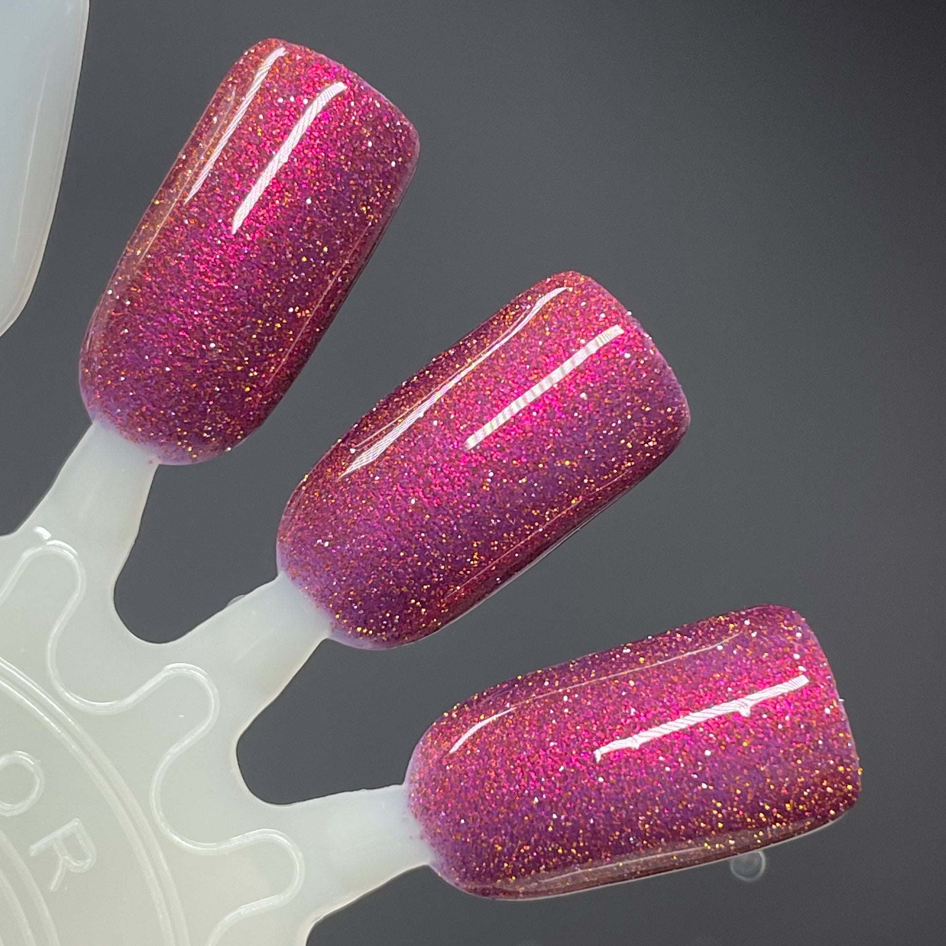 COMING SOON 2/27 NOON ET! PRE ORDER: Spicy Sangria - Red Nail Polish - Reflective Nail Polish - Glitter Nail Polish - 12 Dam Days of Polish 2025 - Turnaround time ~5 weeks - Dam Nail Polish
