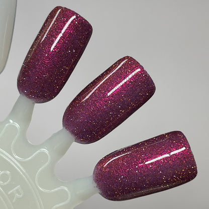 COMING SOON 2/27 NOON ET! PRE ORDER: Spicy Sangria - Red Nail Polish - Reflective Nail Polish - Glitter Nail Polish - 12 Dam Days of Polish 2025 - Turnaround time ~5 weeks - Dam Nail Polish