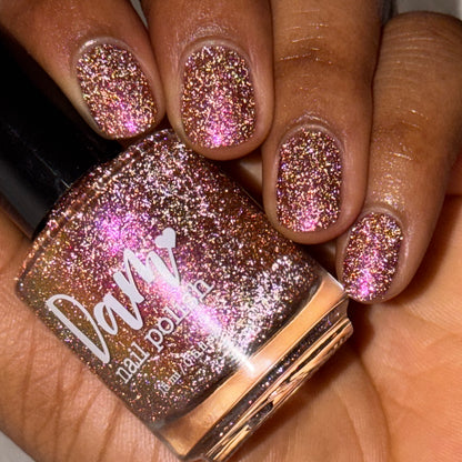I Like Cheese but I'm Lactose - Pink Nail Polish - Reflective Nail Polish - Shimmer Nail Polish - I'm Not a Robot Series