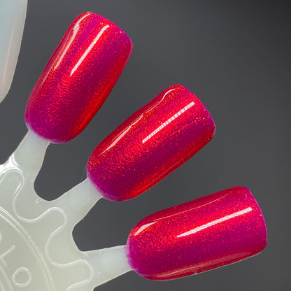 COMING SOON 2/27 NOON ET! PRE ORDER: Cup of Cheer - Red Nail Polish - Shimmer Nail Polish - 12 Dam Days of Polish 2025 - Turnaround time ~5 weeks - Dam Nail Polish